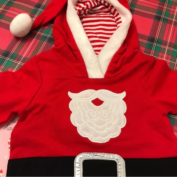 Baby Santa Outfit Onesie 6 - 9 / newborn / 0 - 3 Months Christmas - Picture 3 of 11